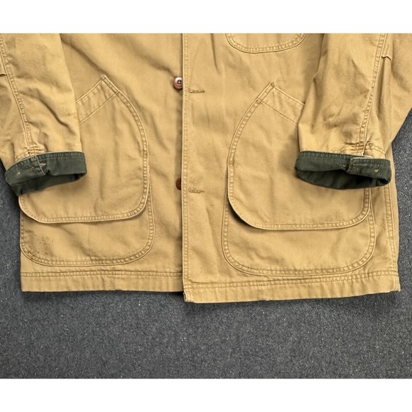 VTG LL Bean Chore Barn Field‎ Coat Men's Size XL Canvas Corduroy Collar 70s USA - Picture 4 of 16